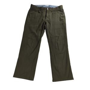 Peter Millar Mens Chino Pants 33 Olive Green Casual Dress Golf Cotton Blend